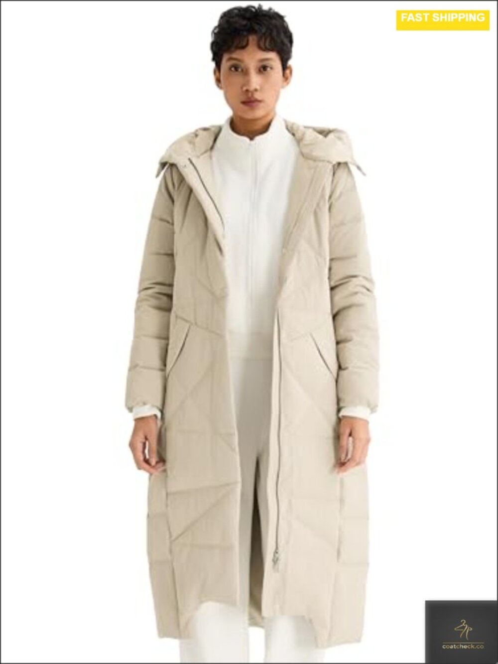 Women's 700 Fill Power Long Maxi Down Puffer Coat Hooded Zip
